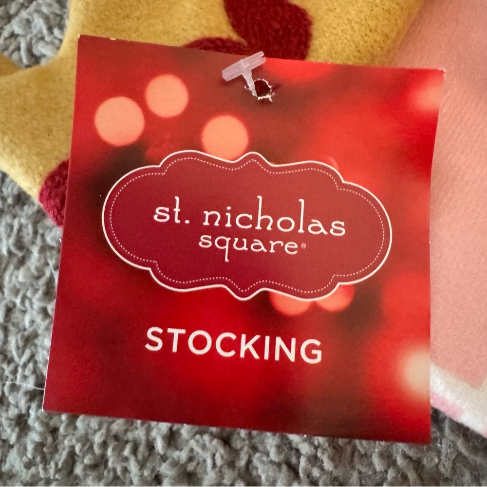 St Nicholas Appliqué Embroidered Girls Christmas Stocking Princess Rapunzel NWT - Picture 7 of 7